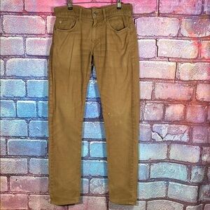 J.Crew 484 Slim Tan Corduroy Pants Men’s W28 L32 Stretch Cotton